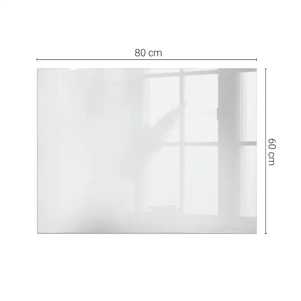 Plateau rectangulaire en verre blanc pur