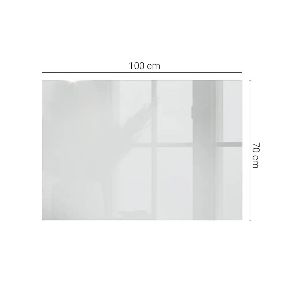 Plateau rectangulaire en verre blanc pur