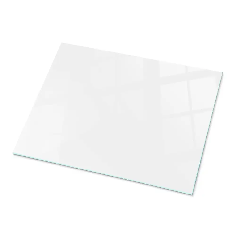 Plateau rectangulaire en verre blanc pur