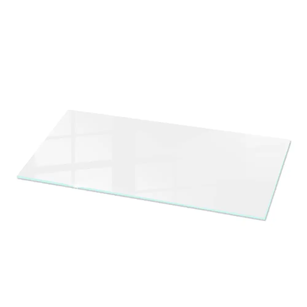Plateau rectangulaire en verre blanc pur