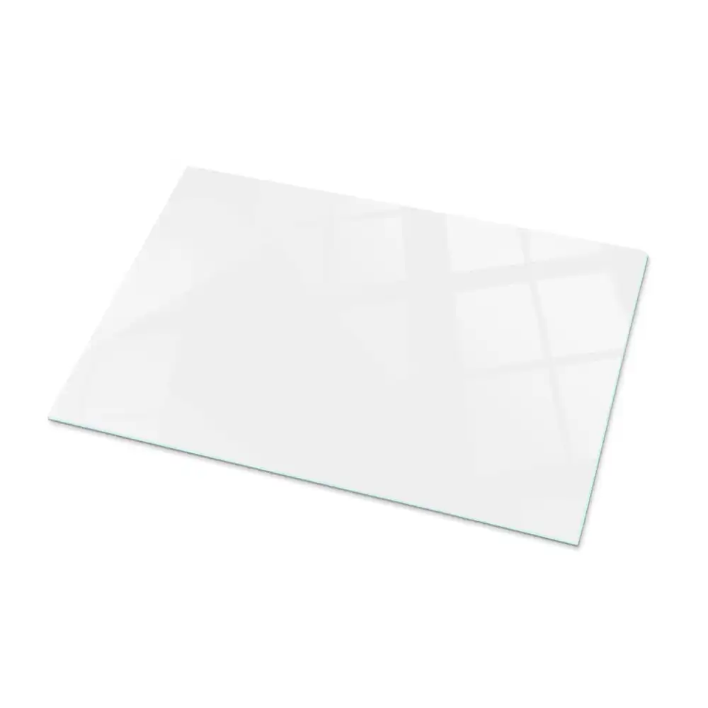 Plateau rectangulaire en verre blanc pur