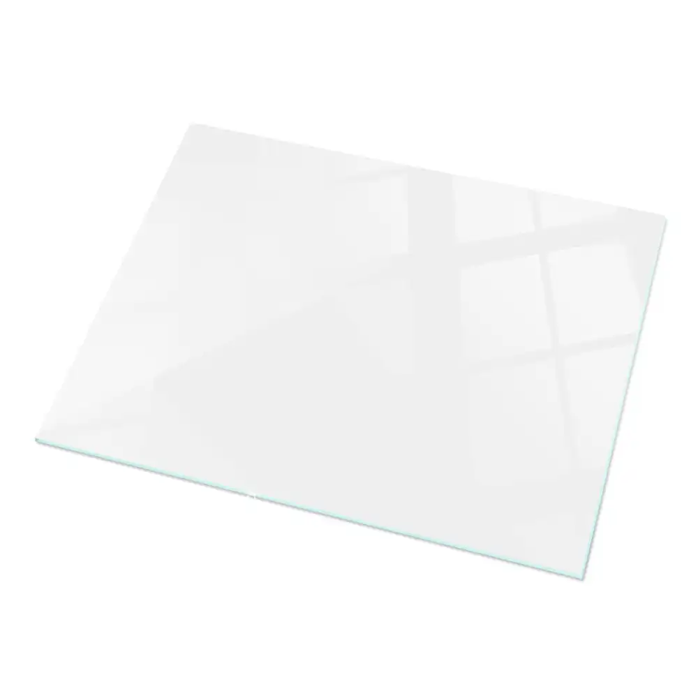 Plateau rectangulaire en verre blanc pur