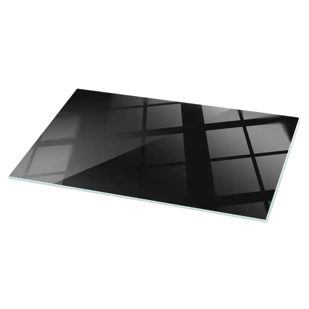 Plateau de table rectangulaire noir uni