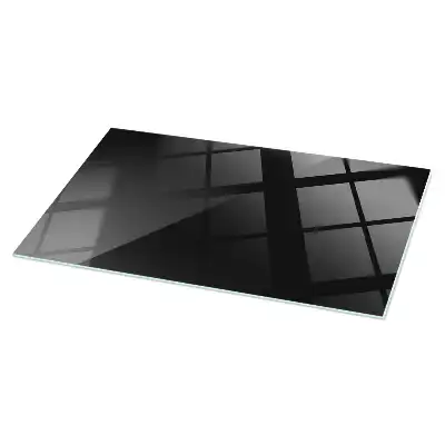 Plateau de table rectangulaire noir uni