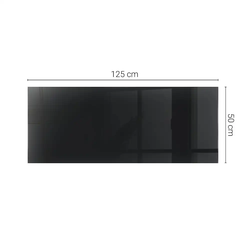 Plateau de table rectangulaire noir uni