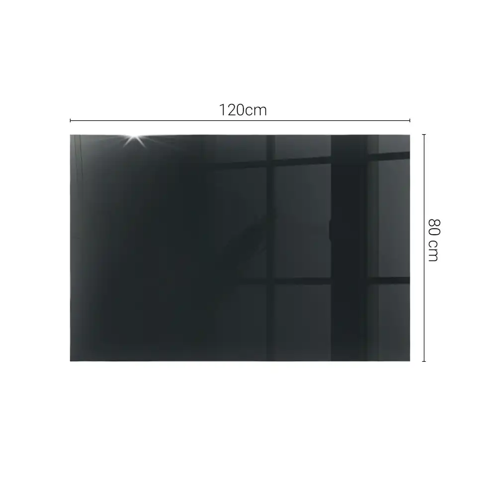 Plateau de table rectangulaire noir uni