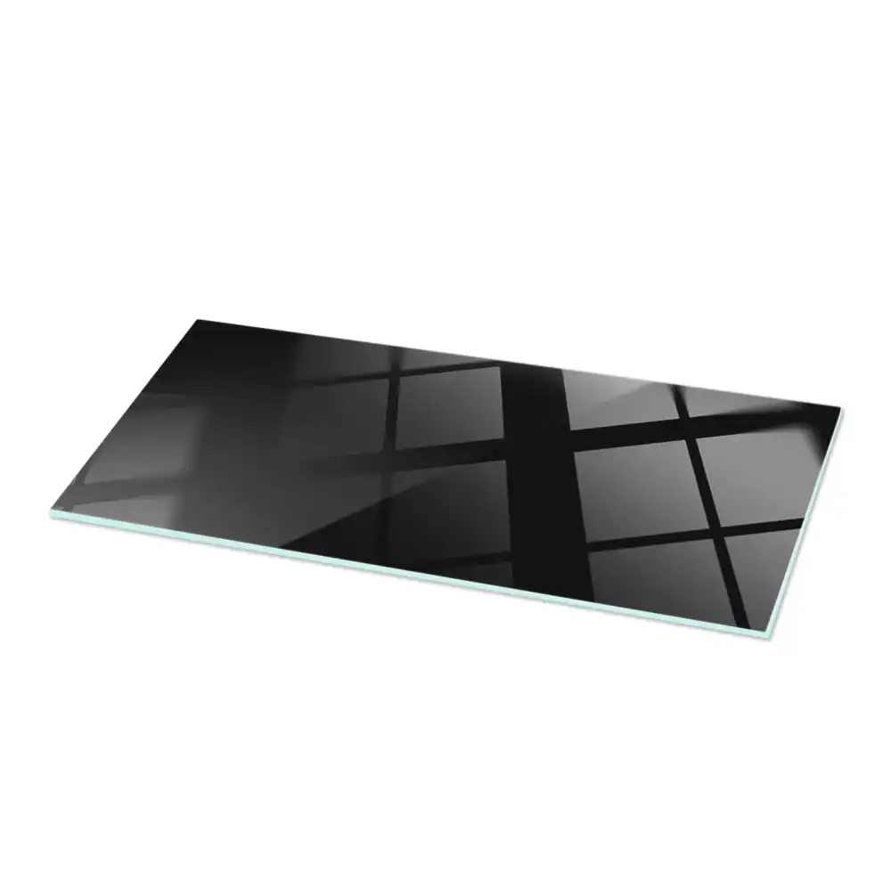 Plateau de table rectangulaire noir uni