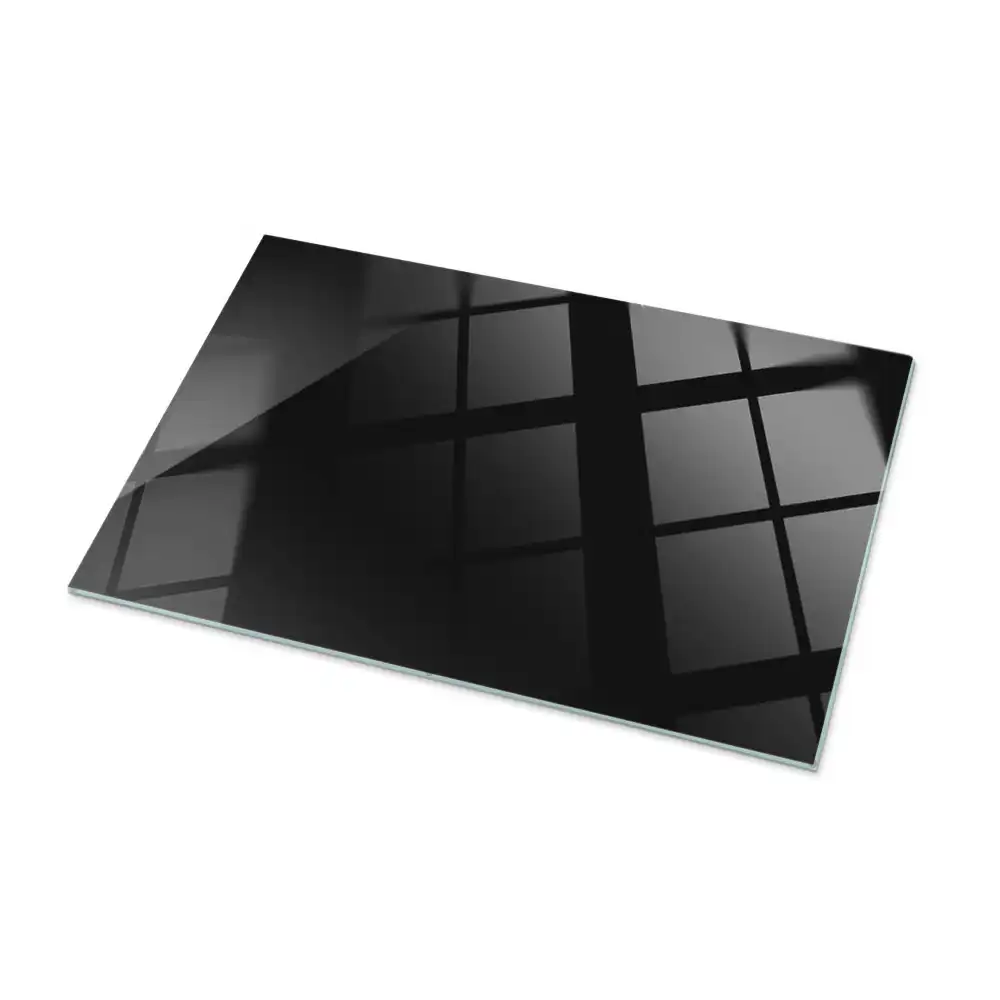 Plateau de table rectangulaire noir uni
