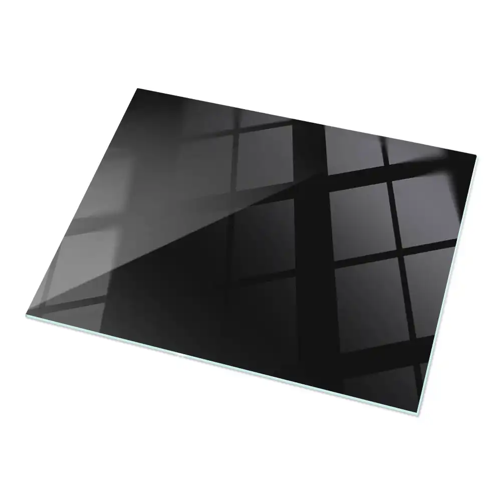 Plateau de table rectangulaire noir uni