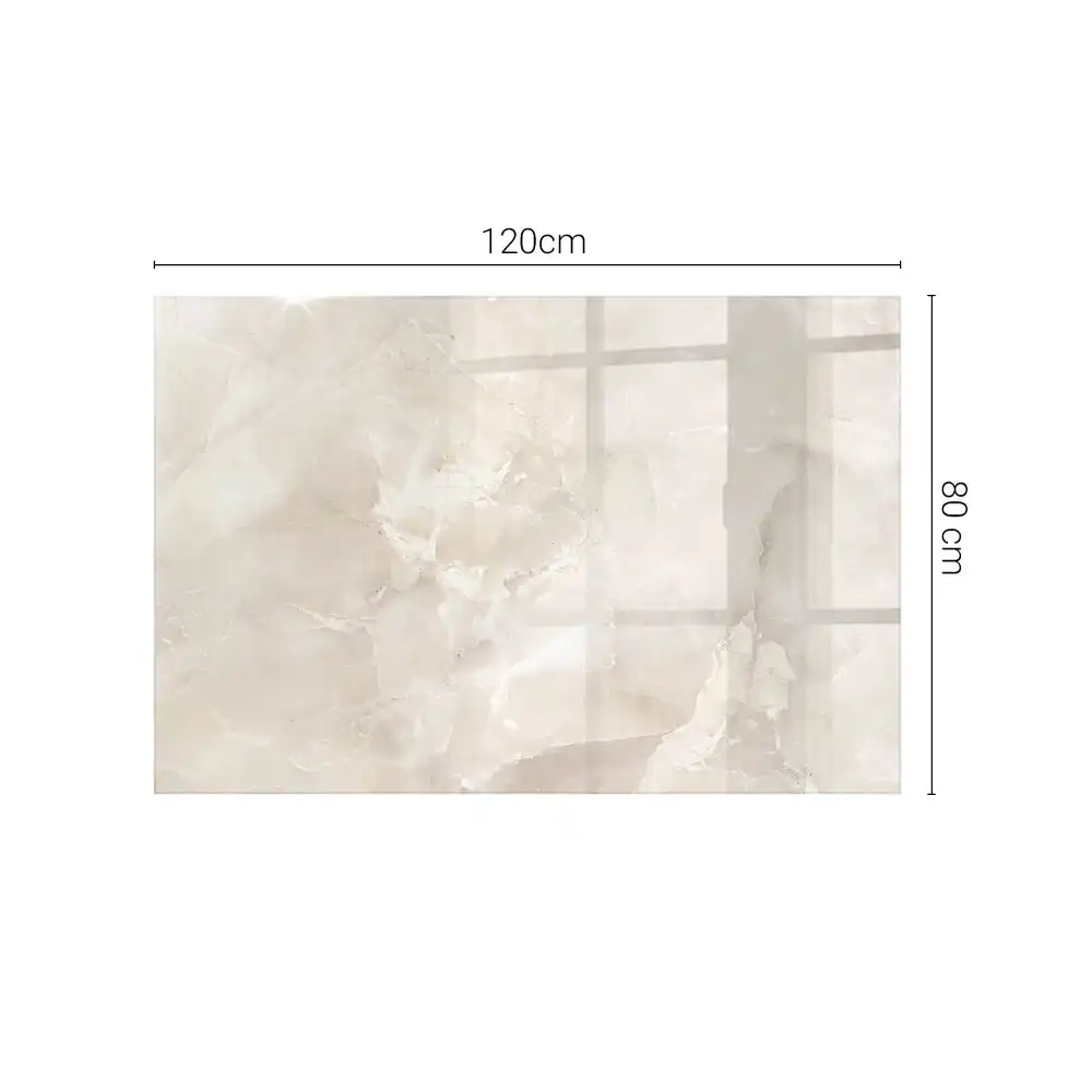 Plateau rectangulaire en marbre à motif graphique