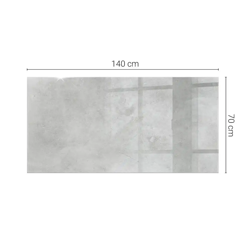 Plateau de table rectangulaire en béton avec surface rayée