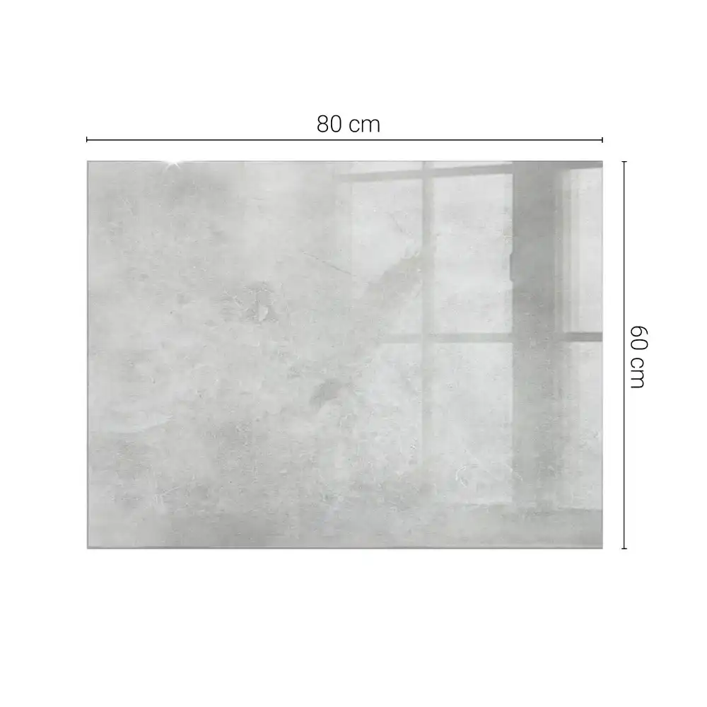 Plateau de table rectangulaire en béton avec surface rayée