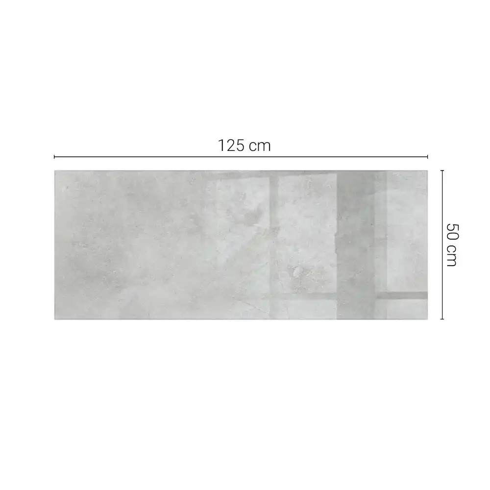 Plateau de table rectangulaire en béton avec surface rayée