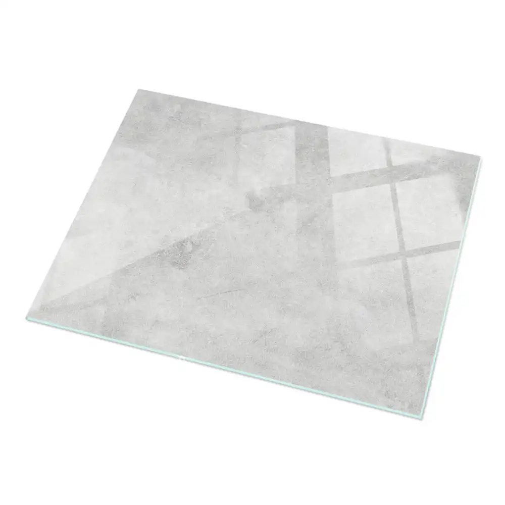 Plateau de table rectangulaire en béton avec surface rayée