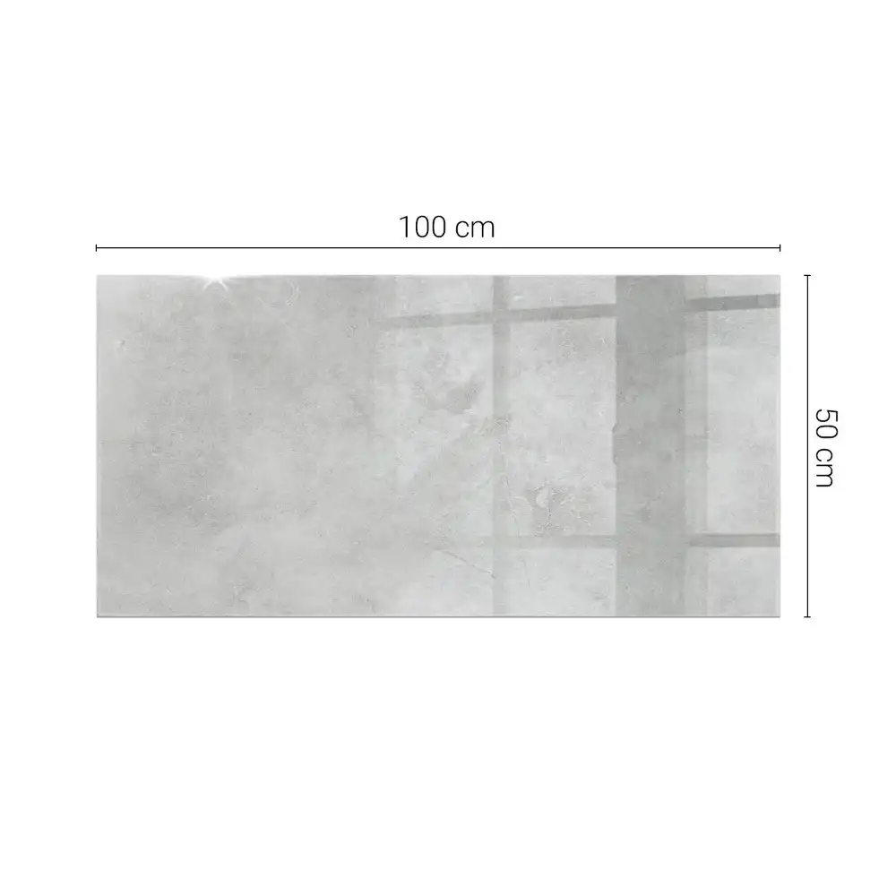 Plateau de table rectangulaire en béton avec surface rayée