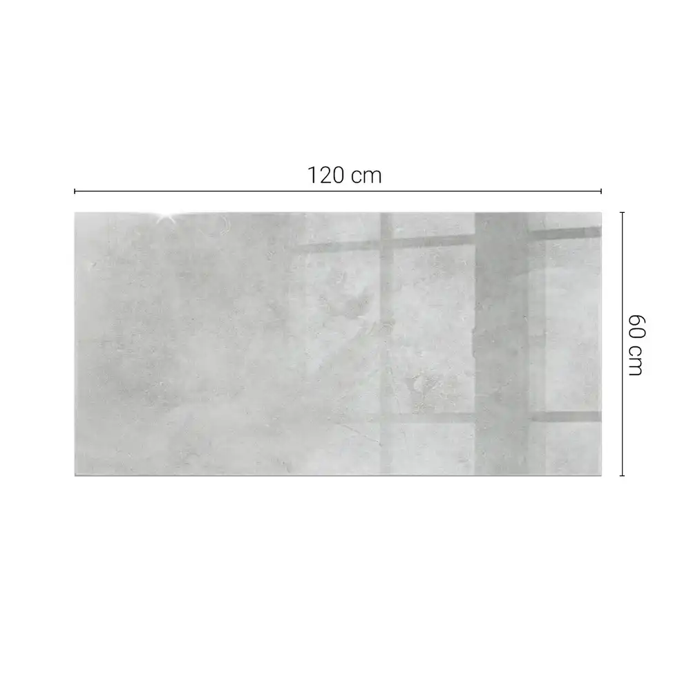 Plateau de table rectangulaire en béton avec surface rayée