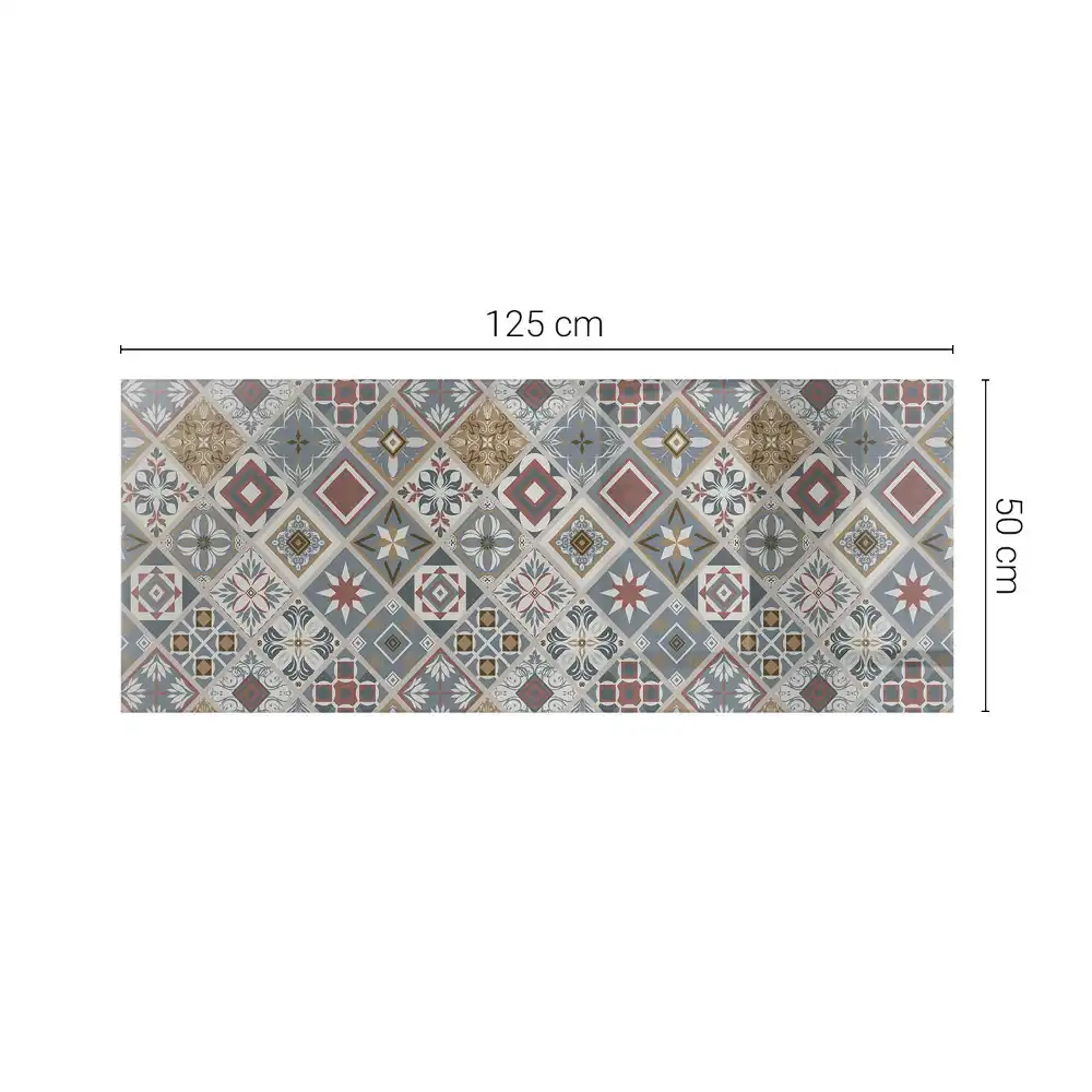 Plateau de table rectangulaire avec décorations en mosaïque