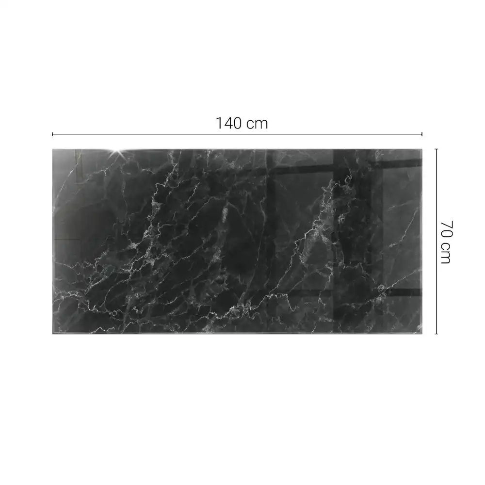 Plateau rectangulaire en marbre à veines délicates