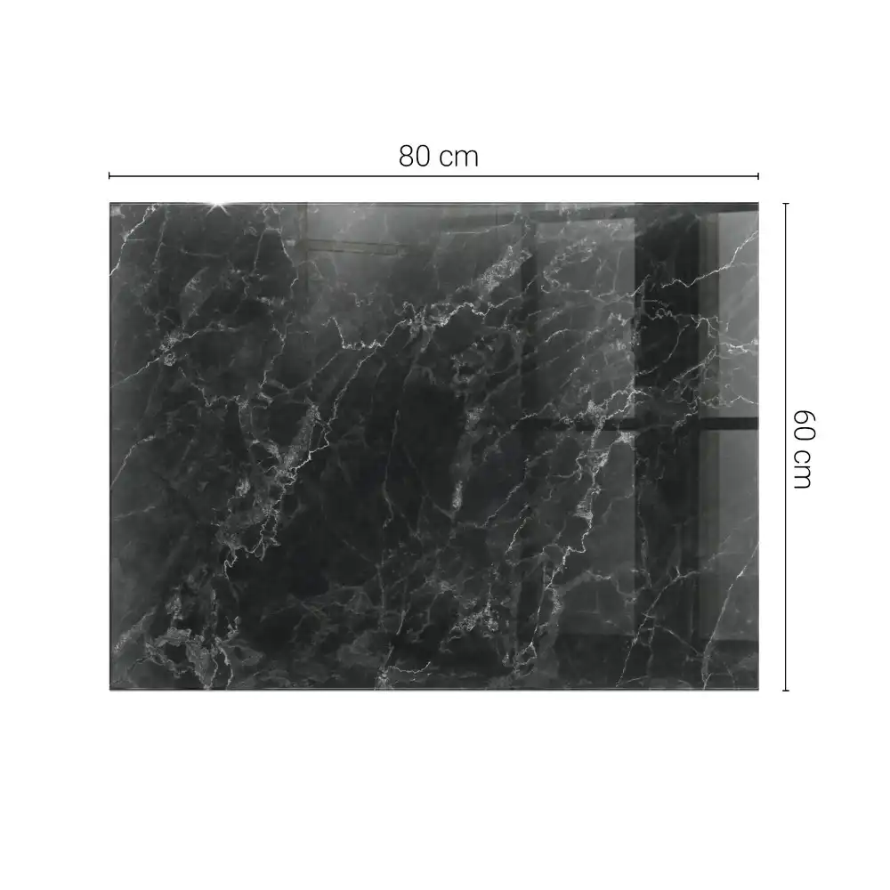 Plateau rectangulaire en marbre à veines délicates