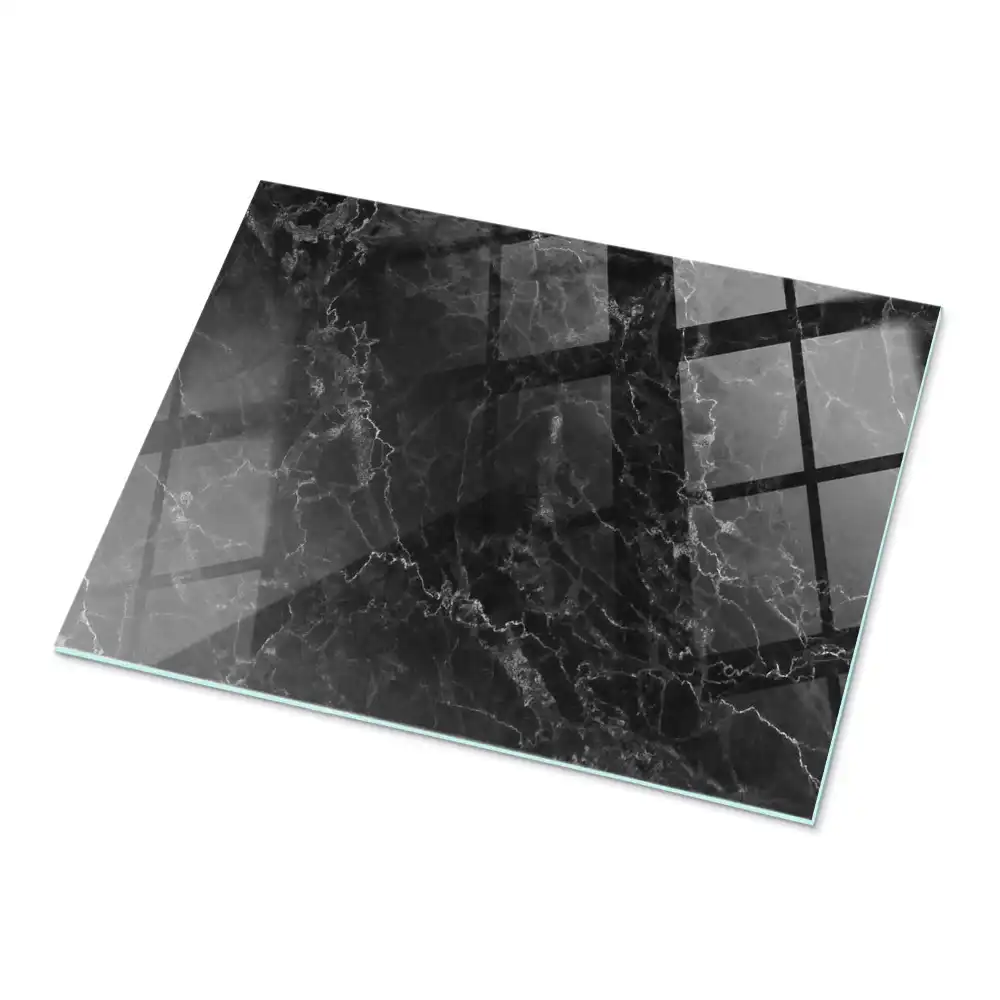 Plateau rectangulaire en marbre à veines délicates