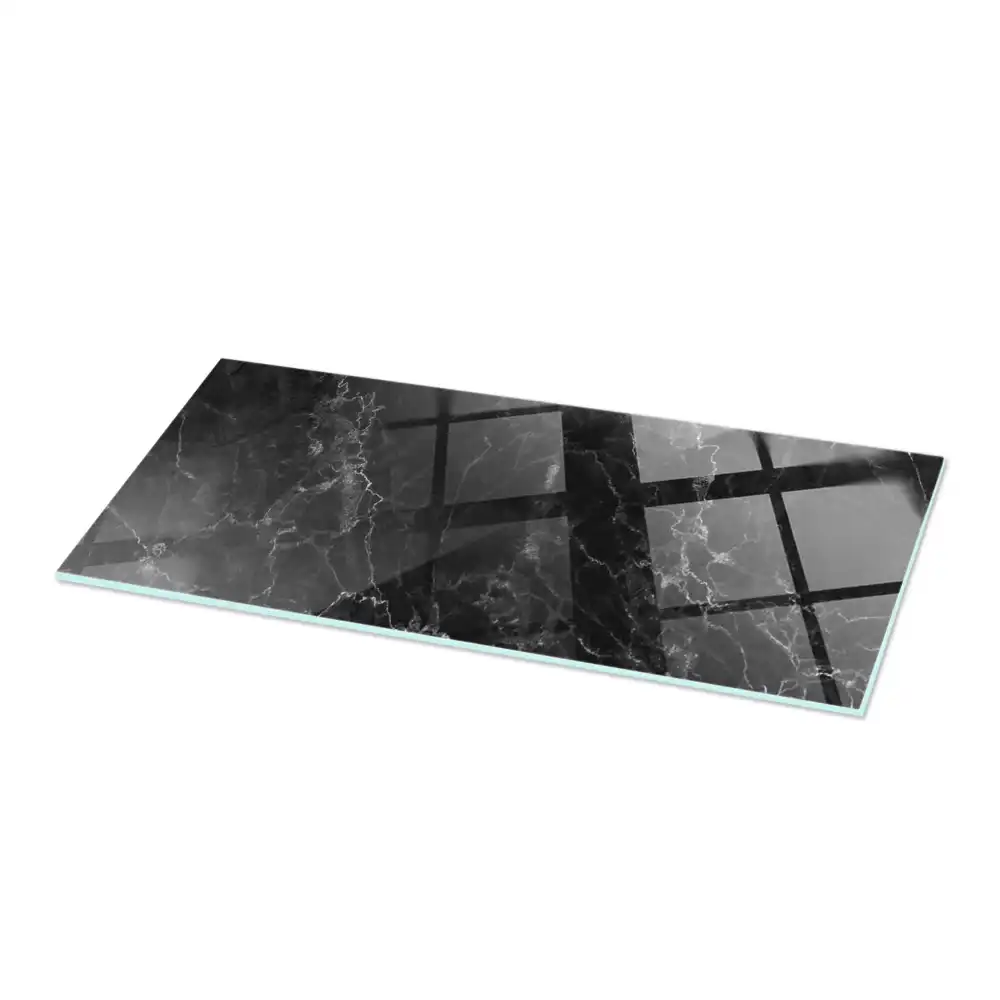 Plateau rectangulaire en marbre à veines délicates