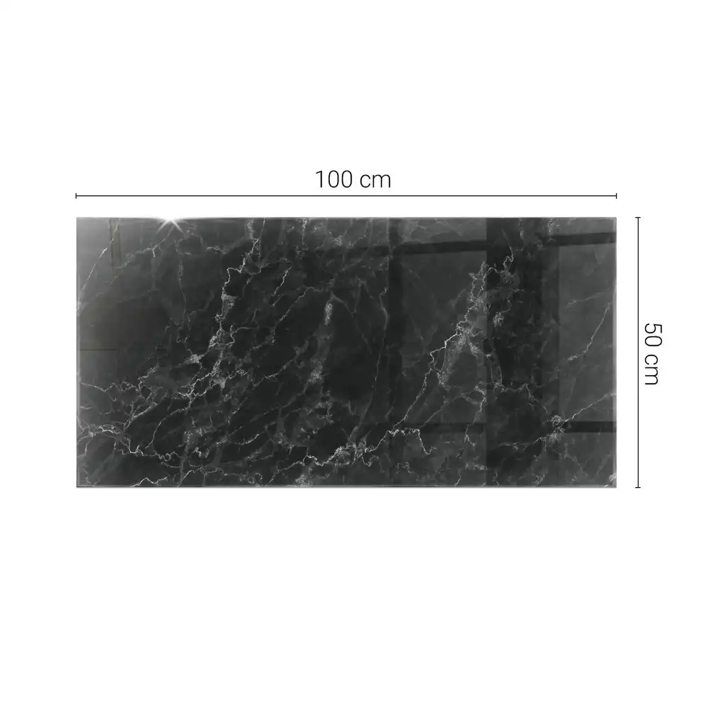 Plateau rectangulaire en marbre à veines délicates