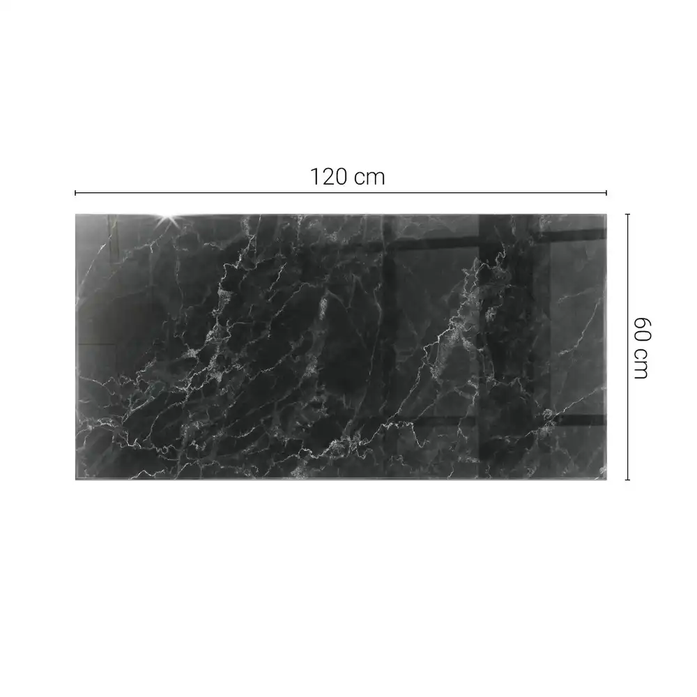 Plateau rectangulaire en marbre à veines délicates
