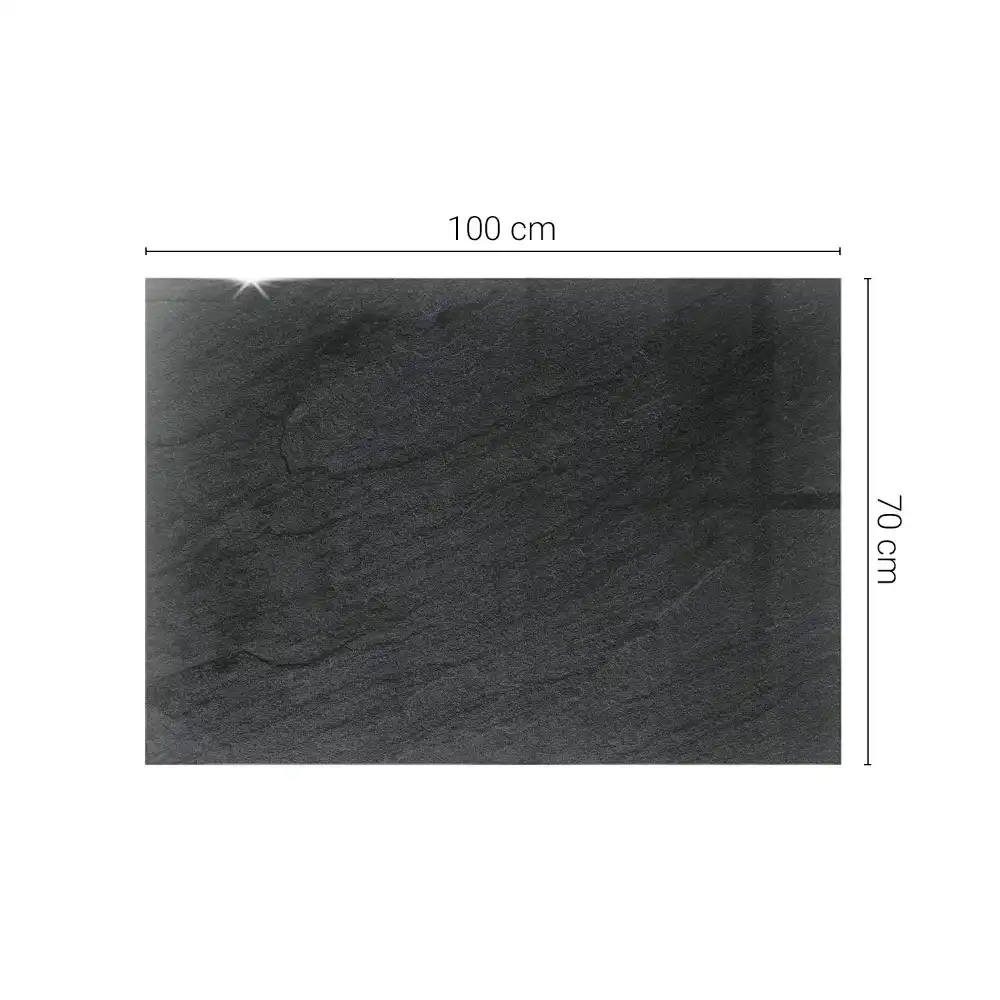 Plateau de table rectangulaire effet pierre