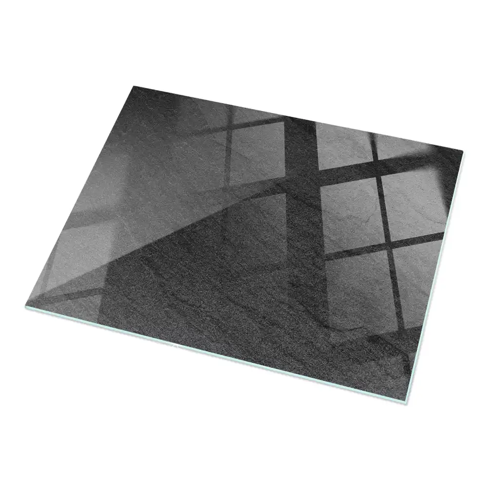 Plateau de table rectangulaire effet pierre