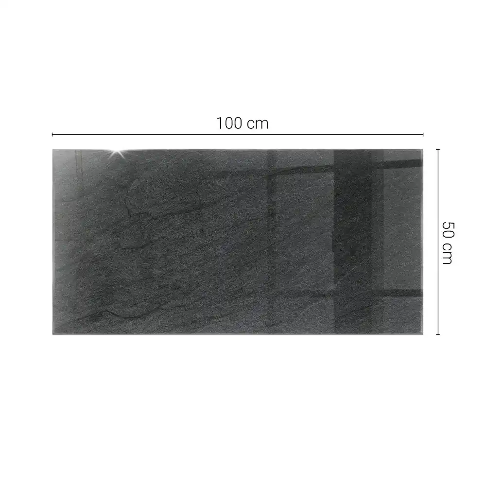 Plateau de table rectangulaire effet pierre