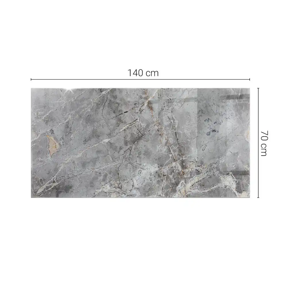 Plateau de table rectangulaire motif marbre élégant