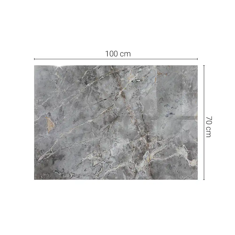 Plateau de table rectangulaire motif marbre élégant