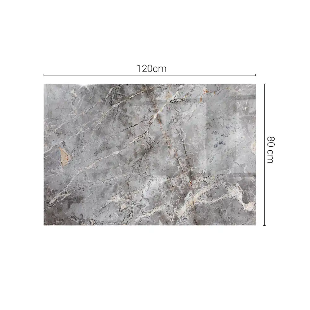 Plateau de table rectangulaire motif marbre élégant