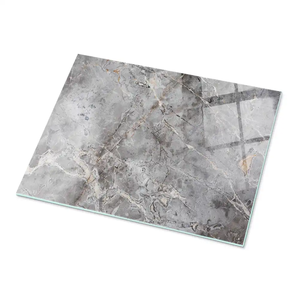 Plateau de table rectangulaire motif marbre élégant