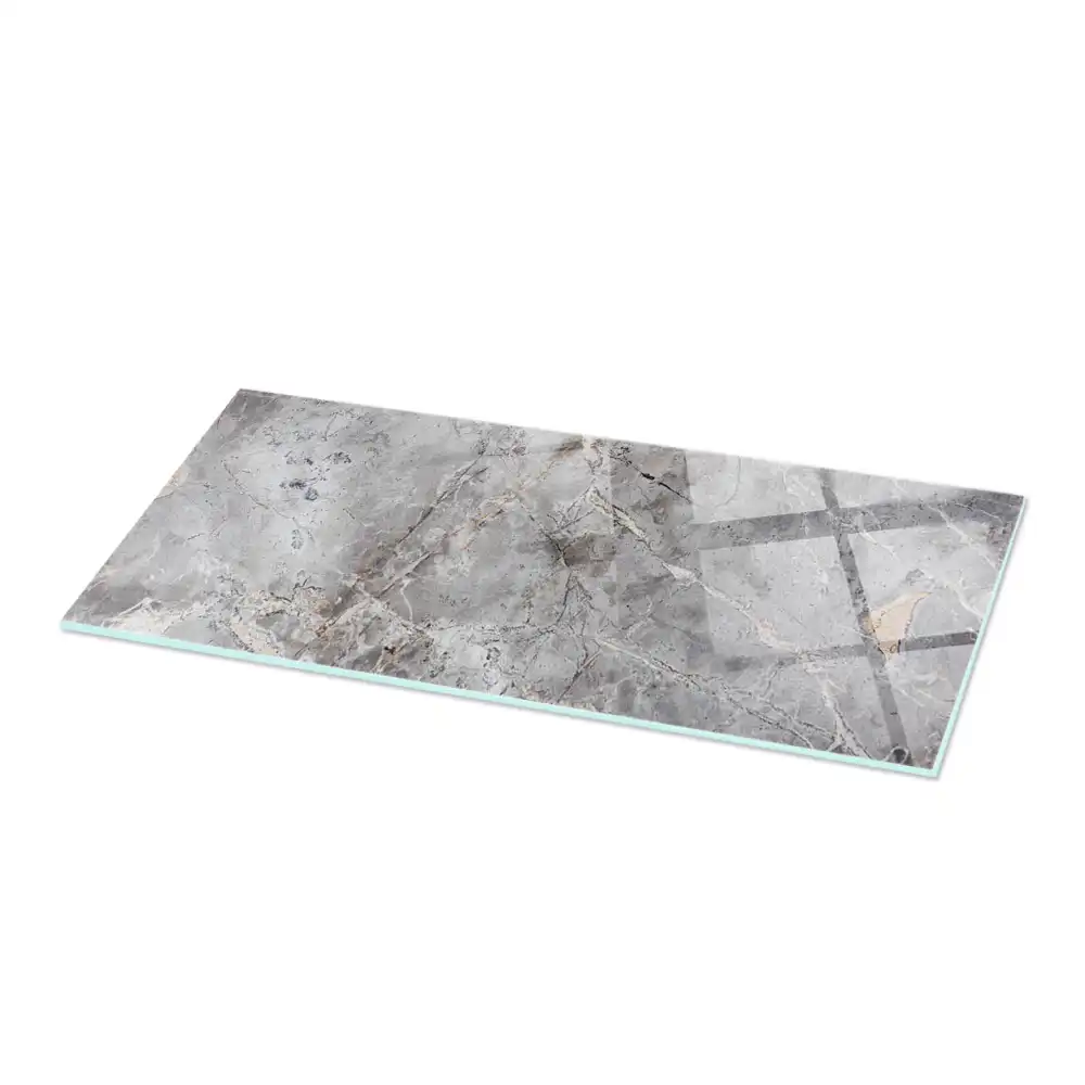 Plateau de table rectangulaire motif marbre élégant