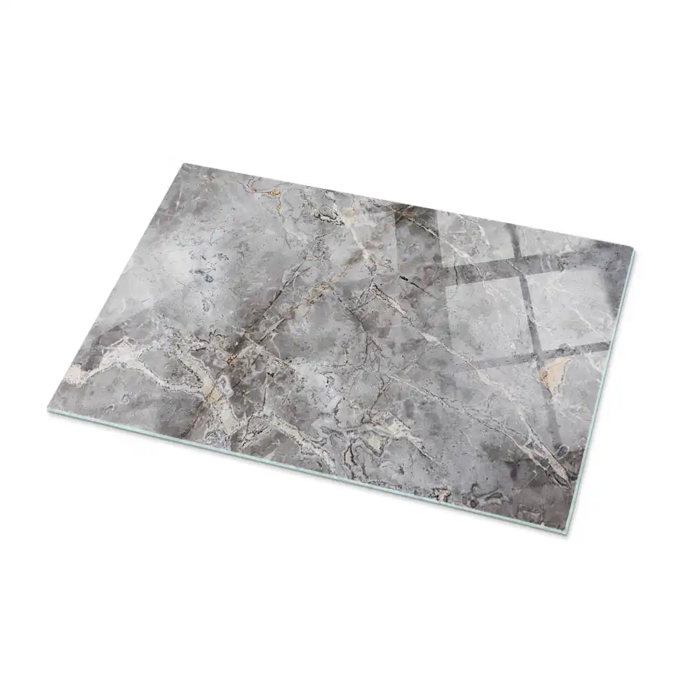 Plateau de table rectangulaire motif marbre élégant