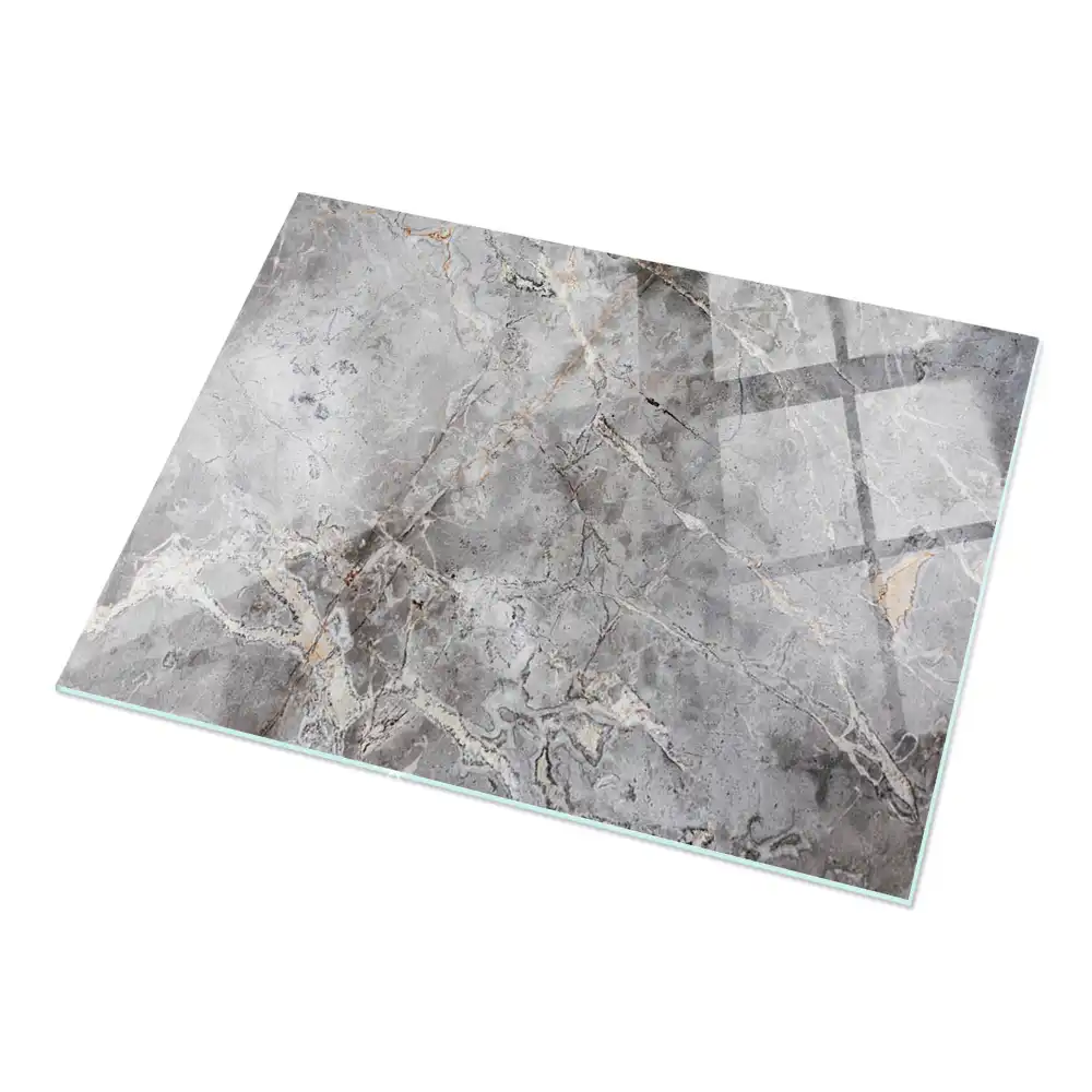 Plateau de table rectangulaire motif marbre élégant