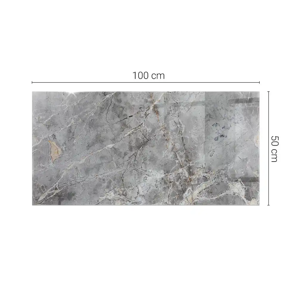 Plateau de table rectangulaire motif marbre élégant