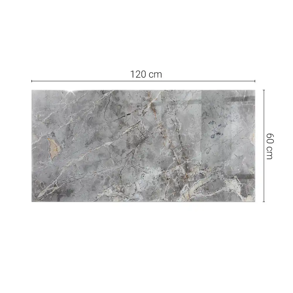 Plateau de table rectangulaire motif marbre élégant