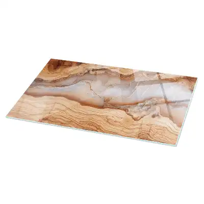 Plateau rectangulaire en bois et résine