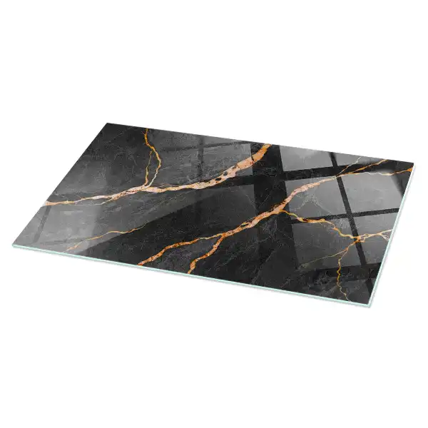 Plateau de table rectangulaire effet marbre