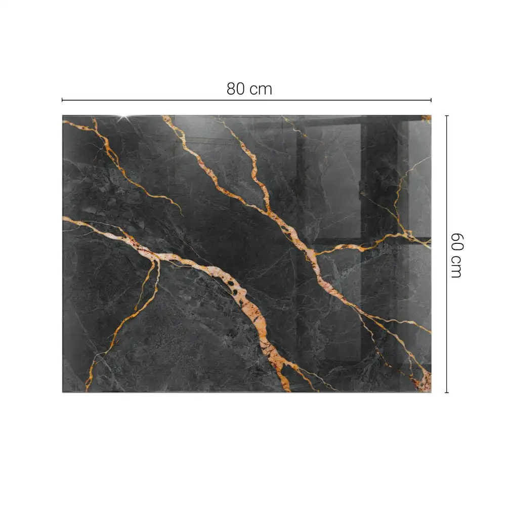 Plateau de table rectangulaire effet marbre