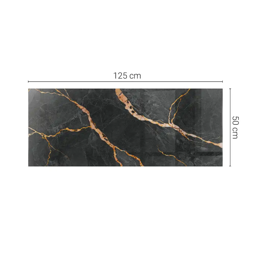 Plateau de table rectangulaire effet marbre