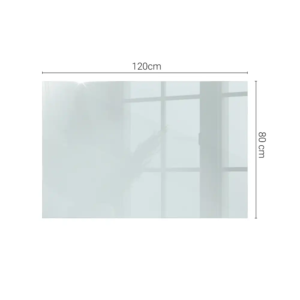 Plateau en verre rectangulaire transparent