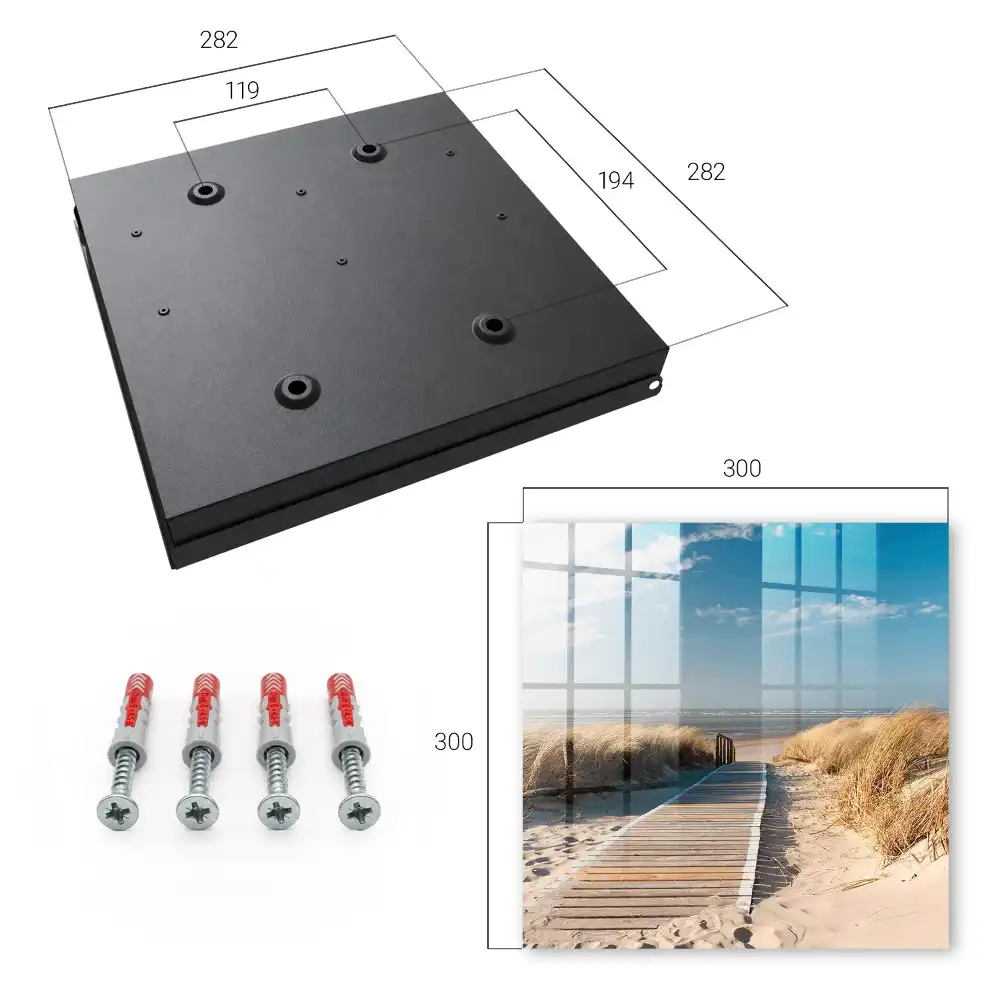 Boîte à clés un chemin sur la plage entouré de dunes et d'herbes