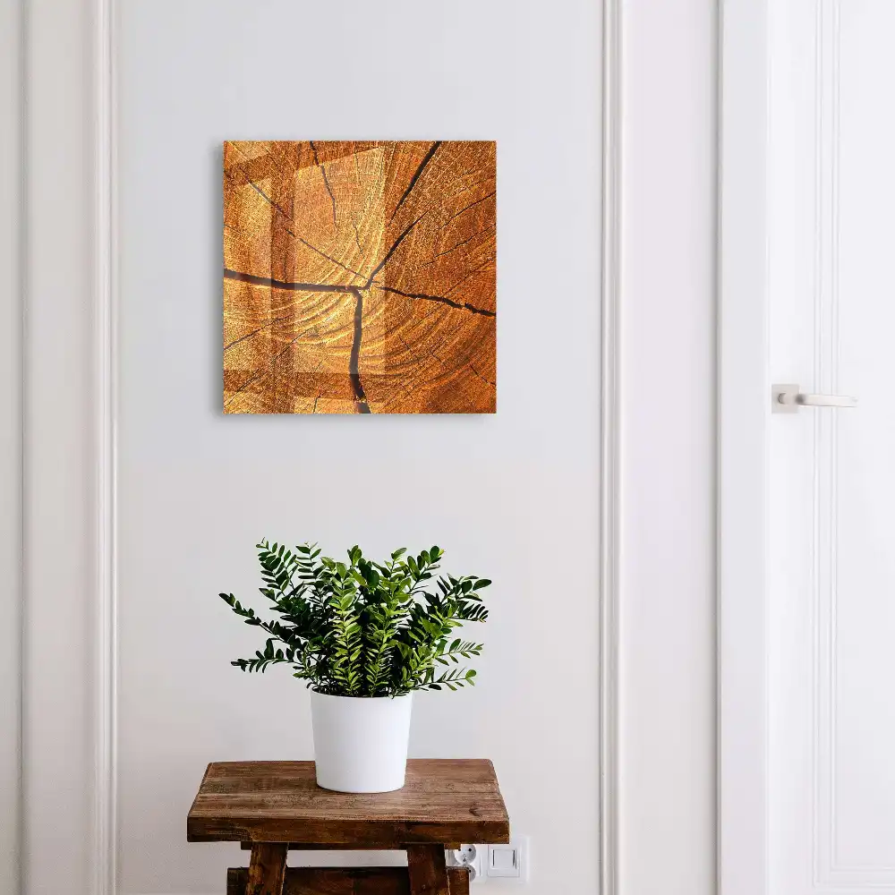 Boîte à clés grain de bois expressif