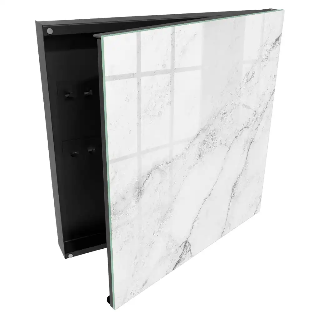 Armoire à clés texture de pierre minimaliste avec des motifs gris