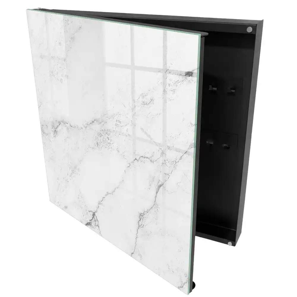 Armoire à clés texture de pierre minimaliste avec des motifs gris