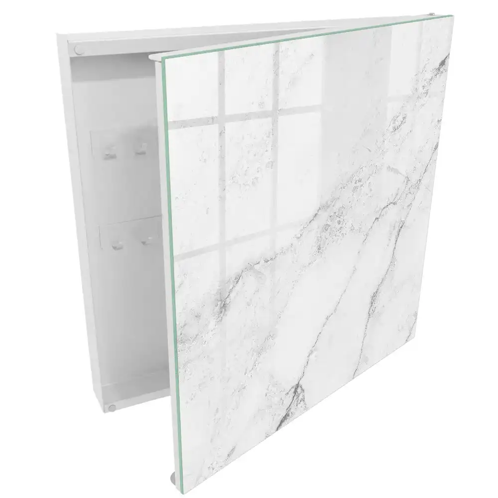 Armoire à clés texture de pierre minimaliste avec des motifs gris