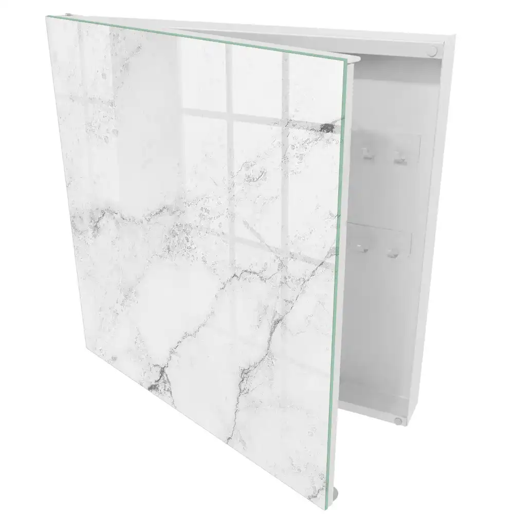 Armoire à clés texture de pierre minimaliste avec des motifs gris